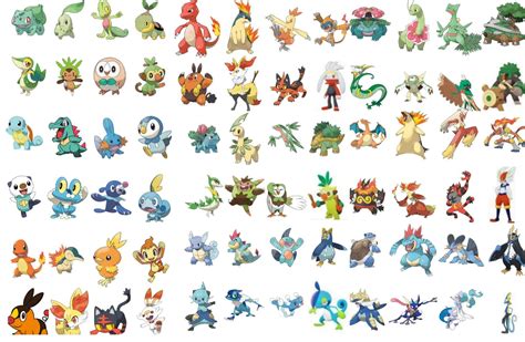 pokemon starters evolution